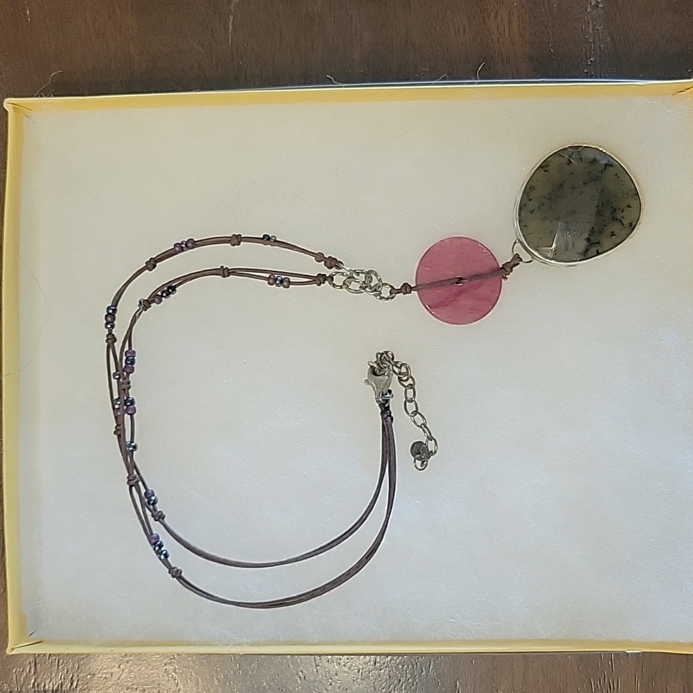 Silpada sterling quartzite necklace
